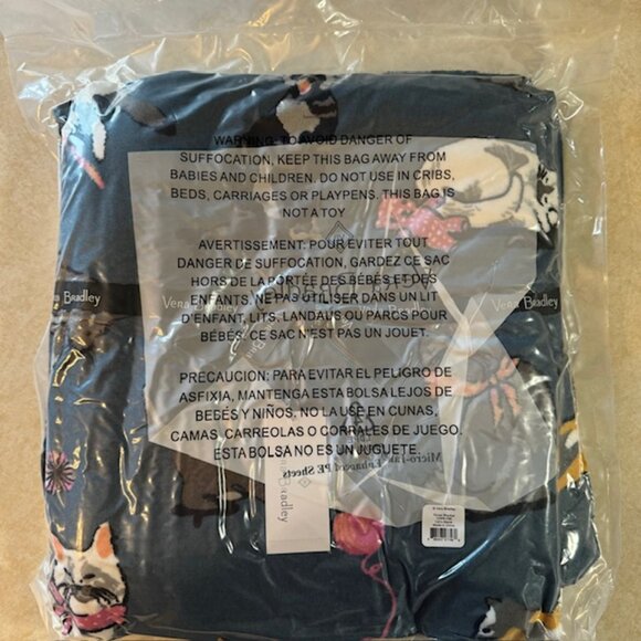 Vera Bradley CAT'S MEOW Fleece Throw Blanket 50"x80" - Picture 5 of 5